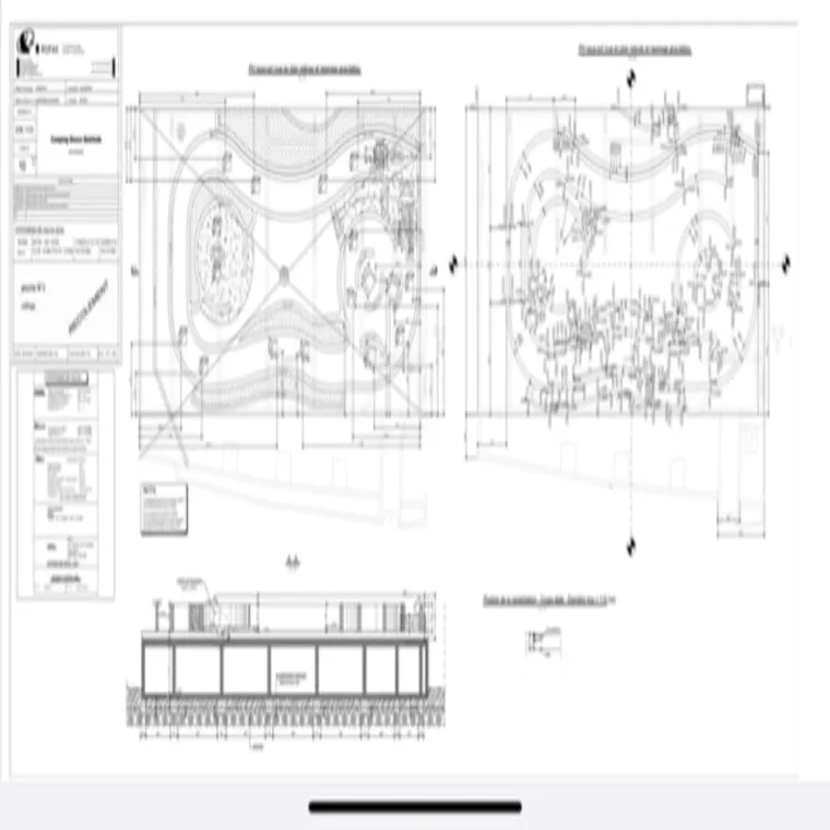 Conception Plan architectural pour construction piscine de luxe